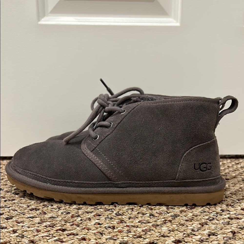 UGG Gray Suede Ankle Boots